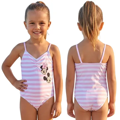 Produktbild von MINNIE MOUSE Einteiliger Badeanzug für Mädchen, für das Schwimmbad und den Strand 6-7 Jahre