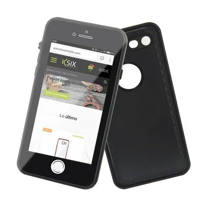 Produktbild von Ksix B0935FW01, Cover, Apple, iPhone 7, Schwarz
