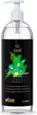 Produktbild von Vibratissimo 2-in-1 Play Gel 1000 ml | Liebes- & Gleitgel mit Aloe Vera | Lubricant Gel Für Silikon Toys & Latexkondome geeignet