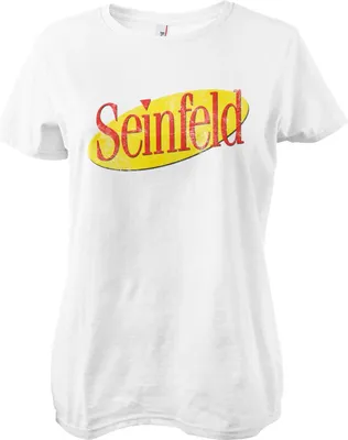 Produktbild von Seinfeld Washed Logo Girly Tee - Large - White
