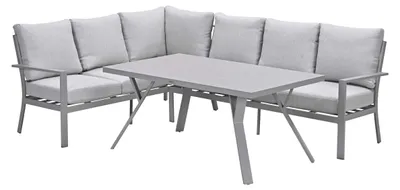Produktbild von Garden Impressions Sergio Lounge-Dining-Set 3-teilig links – Valley Sand