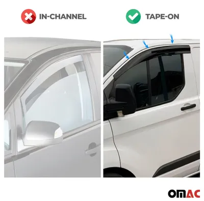 Produktbild von Windabweiser Regenabweiser für Dacia Logan 2004-2012 Acryl Schwarz 4 tlg