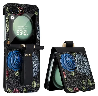 Obrázek produktu pro Pro Samsung Galaxy Z Flip7 FE / Flip6 5GFull Cover Motif Cover Hand Strap Glass