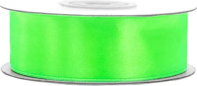 Produktbild von Satinband 25mm x 25m Rolle Apfelgrün