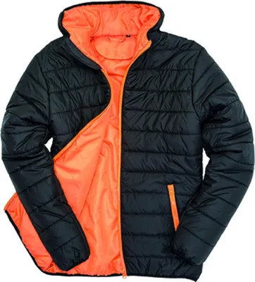 Produktbild von Result Core R233M | Herren Padded Jacket / Wasserabweisend und winddicht - Farbe: Black/Orange - Größe: L