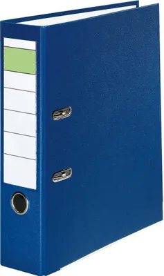 Produktbild von Ordner A4 PP grüner Balken 80mm blau Packung mit 20 Stück