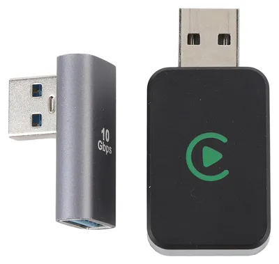 Obrázok produktu pre Bezdrôtový adaptér 2 v 1 pre CarPlay – prechod z káblového na bezdrôtové pripojenie, USB Plug and Play pre Android Auto, bezdrôtový adaptér pre iOS a Android