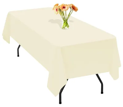 Immagine prodotto di Tovaglia rettangolare, 153 x 260 cm, beige, in poliestere, antiscagliosità, lavabile