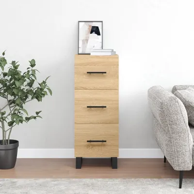 Produktbild von vidaXL Sideboard Sonoma-Eiche 34,5x34x90 cm Holzwerkstoff