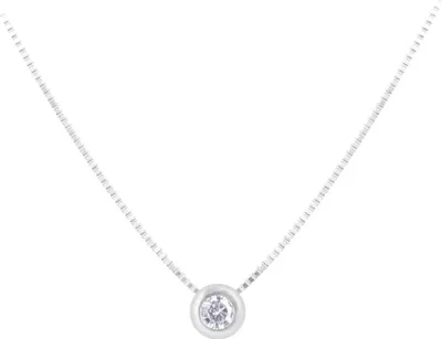 Imagen del producto de Collar de plata con circonita, modelo AGS56 / 47