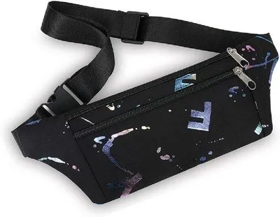 Image de Bandeau pour femme léger et imperméable avec sangle réglable - idéal pour les voyages, le sport et la course à pied (noir)