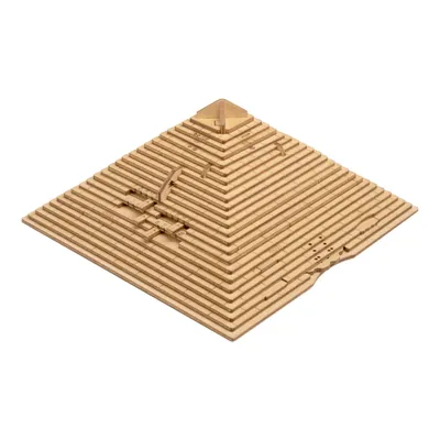 A 3D model of a pyramid puzzle box.