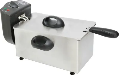 Produktbild von DESKI 3 Liter 2000 Watt Edelstahl Kaltzonen-Fritteuse Friteuse 613-400959
