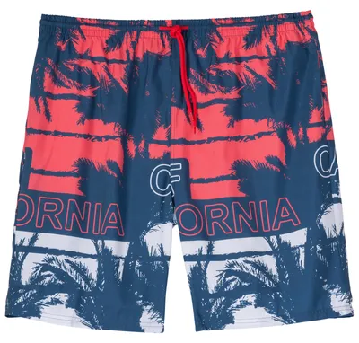 Produktbild von Bellonda Übergrößen Badeshorts koralle-blau-weiß