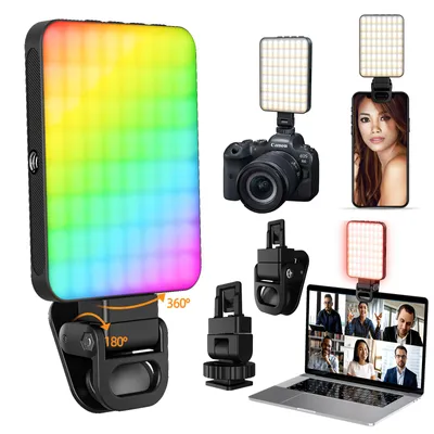 Obrázek produktu pro ZELURXX Multifunkční magnetické RGB výplňové světlo 2000mAh dobíjecí baterie nastavitelná teplota barev a jas pro foto video
