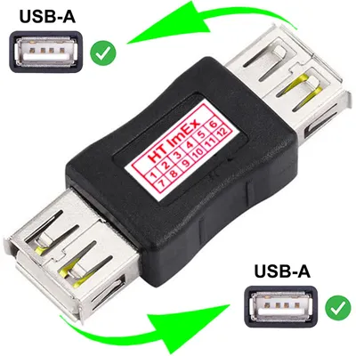 Produktbild von USB 2.0 Adapter Typ A Buchse auf A Buchse Kupplung Kabel Verbinder Neu