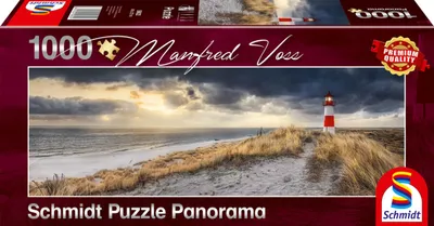 Produktbild von Schmidt Spiele Panoramapuzzle, Leuchtturm, Sylt, 1000 Stück(e)