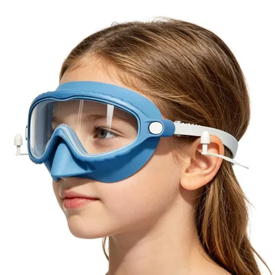 Imagen del producto de Elzusha - Gafas de natación con protección nasal para niños