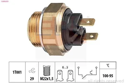 Produktbild von EPS 1.850.019 Temperaturschalter Kühlerlüfter Thermoschalter für OPEL Omega B Limousine (V94) Kadett E CC (T85) Corsa A CC (S83) MANTA B (58, 59)