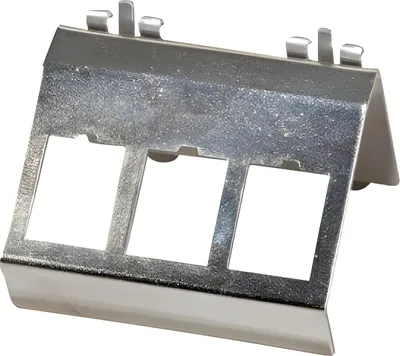 Produktbild von EFB Keystone Modulhalter für Hutsch.,Edelstahl,f. 3xKeystone