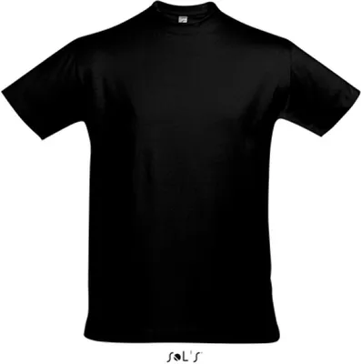 Image de SOLs 11500 | Imperial T-Shirt Hommes Unie - Couleur : Deep Black - Taille : XL