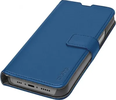 Produktbild von SBS TEBKWALIP1461PB, Geldbörsenhülle, Apple, iPhone 14 Pro, 15,5 cm (6.1"), Blau