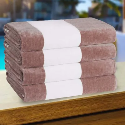 Obrázok produktu pre Sada štyroch pruhovaných plážových uterákov pre dospelých