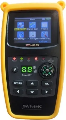 Produktbild von Satlink WS-6933 Camping Satfinder HD DVB-S + DVB-S2 8PSK SAT Messgerät EU