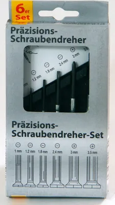 Produktbild von 6er Feinmechaniker- Uhrmacher-Set Präzisions-Schraubendreher