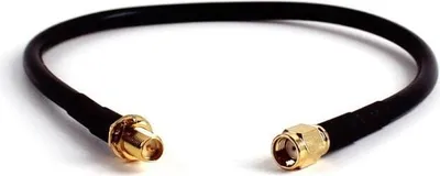 Produktbild von HDF200 Low Loss-Kabel 0,3m RP-SMA Stecker/Buchse, Koaxial