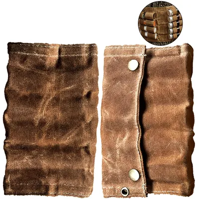 Produktbild von Faltbare Outdoor Gewürztasche mit 9 Gewürzgläsern, tragbare Aufbewahrung für Camping, Grill, Picknick, Khaki
