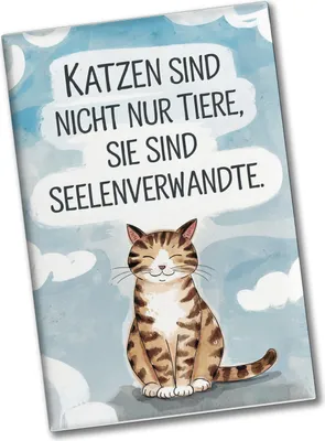 Produktbild von Katzen sind Seelenverwandte Souvenir Souvenir Magnet