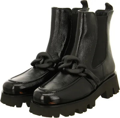 Produktbild von Paul Green Knautschlack Chelsea Boot Schwarz : 39