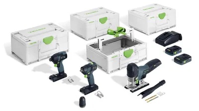 Produktbild von Festool Akku-Combo-Set Montage TID 18/TXS 18/PSC 420/TB 137