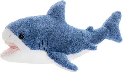 Zdjęcie produktu dla Gustaw Hai Malo pluszowy miś duży XXL (niebiesko-biały, 35cm) - pluszowy miś, pluszowy miś XXL, pluszowy miś przytulanka