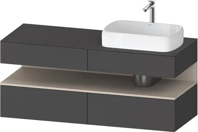 Produktbild von DURAVIT QA4766083490010 QTG KWTU WH Ek. 1400x550x600 Gt Mt. H