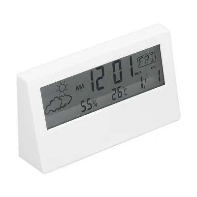 Obrázek produktu pro Budík, LCD budík, průhledné LCD hodiny, digitální budík, multifunkční hodiny, domácí budík