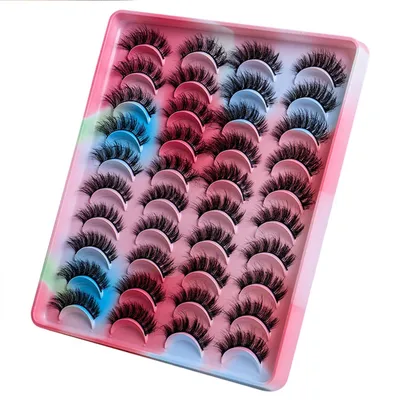 Produktbild von 20 Paare Falsche Wimpern, Künstliche Wimpern Set, Natürliche Wimpern, Stil: A