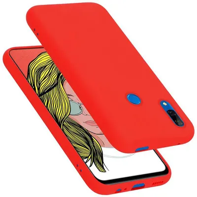 Produktbild von Cadorabo Schutzhülle für Huawei P SMART Z / Y9 PRIME 2019 / Enjoy 10 PLUS Hülle in Rot Handyhülle Case Cover TPU Etui