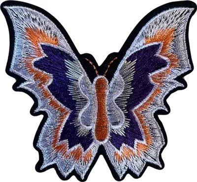 Produktbild von Finder-Emblem zum Aufbügeln, Lila, Orange