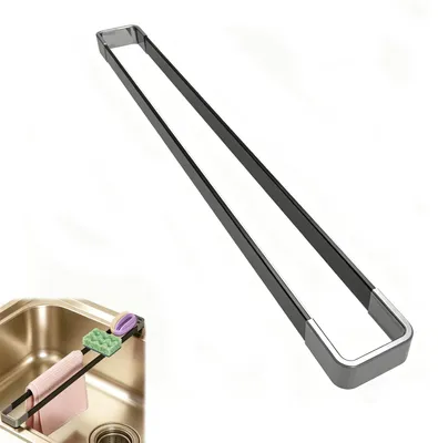 Spülbecken-Organizer 43 cm, Abtropfgestell für Tücher & Schwämme