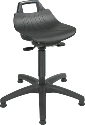 Produktbild von STIER Stehhilfe mit Gleitern Sitzhöhe 490-680 mm PP-Sitz