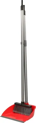 Produktbild von Handfeger und Besen-Set gerade mit Aluminiumstiel