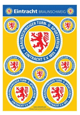 Produktbild von Eintracht Braunschweig A5 Aufkleber Set - Logo