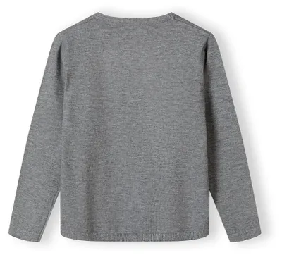 Minoti Strickjacke Grau für Jungen, Rückansicht