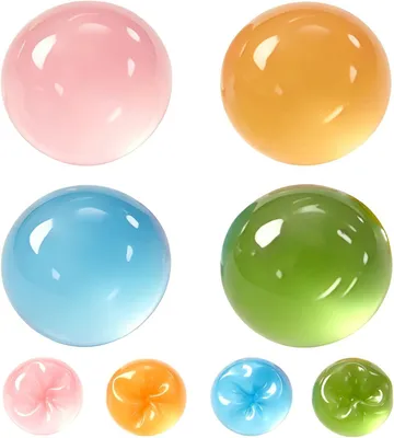 Produktbild von 4 Stück Kokosöl Squishy Stressball Anti Stress Spielzeug Quetschball