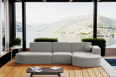Produktbild von Kaiser Möbel Gartenmöbel Ecksofa,Couch ,Sofa L-Form Garten Modena L Patio Hellgrau Rechts