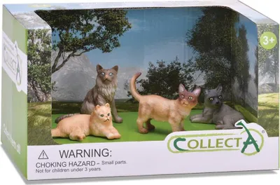 Produktbild von COLLECTA Geschenkset realistische Katzenfiguren, 3er Set, je ca. 13 cm