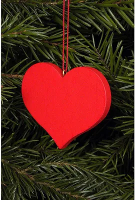 Produktbild von Christbaumschmuck Herz rot (5,7x4,5cm) von Christian Ulbricht