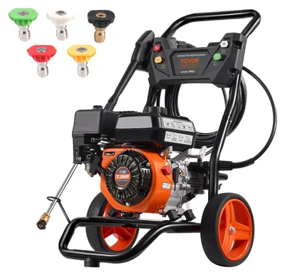 Zdjęcie produktu dla Myjka Ciśnieniowa Benzynowa Vevor 3400 Psi 10L Min 5 Dysz Solidna Mocna